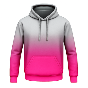 Casual Sublimation Ombre Hoodie <b>Pullover</b> Sweatshirt for <b>Men</b> and Women, Soft Hooded Top for Streetwear Fashion - Product Image 6