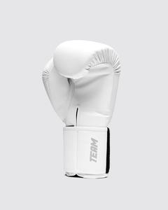 Fabrication de gants de boxe en cuir de vachette véritable de haute qualité à 100%, nouveaux, personnalisés, blancs, avec fermeture velcro, pour la boxe, la lutte, la salle de sport et l'entraînement - Product Image 5