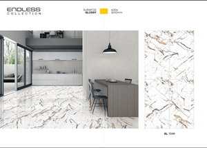 Venta al por Mayor de Baldosas de Porcelana de Diseño Moderno de 600x1200 mm, 60x120 cm, Brillantes, de 8 mm de Grosor, Materiales de Construcción para Interiores para Uso en Apartamentos - Product Image 6
