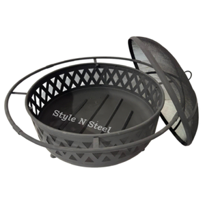 Luxuries <b>fire</b> <b>pit</b> indoor Iron <b>Fire</b> <b>Pit</b> with Heat Resistant Paint Freestanding Design Coal/Wood Burning Outdoor Heater - Product Image 1