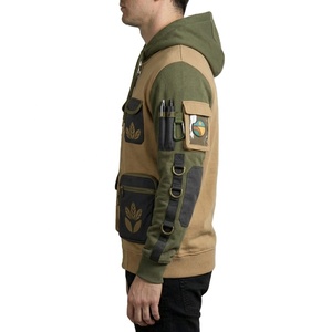 Sudaderas con capucha personalizadas para hombre, estilo vintage, con cremallera, de poliéster/algodón grueso, con letras bordadas y estampado digital, para invierno. - Product Image 2