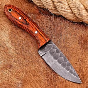 Cuchillo de Bushcraft de Hoja Fija EDC de Acero 12c27 Personalizado, Mango de Madera Pakka, Funda de Cuero, OEM, Hoja Entera, Cuchillo de Caza y Camping - Product Image 4