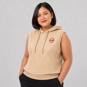 Hoodie sans manches pour femme, tendance, avec logo personnalisé, en molleton de coton doux, respirant, confortable, style streetwear, vente en gros - Product Image 5