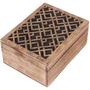 Caja de Anillo Individual de Madera de Nogal Vintage con Tapa Magnética, Esquinas Redondeadas, Estuche para Anillo de Compromiso, Caja de Exhibición de Joyería para Propuesta de Matrimonio - Product Image 1