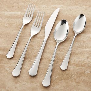 Ensemble de couverts en métal de luxe contemporain, ustensiles de table durables en acier inoxydable pour hôtels, restaurants, traiteurs et tables élégantes - Product Image 6