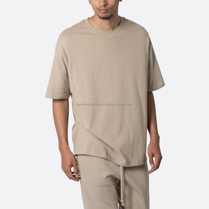 Vente en gros de t-shirt pour homme 100% coton de qualité supérieure impression personnalisée de haute qualité Streetwear surdimensionné à séchage rapide respirant longue longueur - Product Image 2