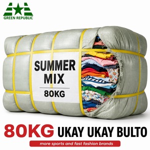 เสื้อผ้ามือสอง ชุดฤดูร้อน คละแบบ 80 กก. เกรด A แบรนด์กีฬาและแฟชั่นด่วน มือสอง รับทำโลโก้ ขายส่ง ผู้นำเข้าจากไต้หวัน - Product Image 1