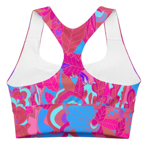 Sujetador deportivo de una pieza para mujer, 78% nailon, 22% elastano, estilo cuello alto, espalda cruzada, sin costuras, transpirable, soporte medio, amarillo exótico - Product Image 4