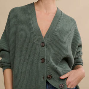 Cárdigan elegante de primera calidad para mujer, diseño de punto suave para uso diario, ajuste cómodo y moda moderna. - Product Image 2