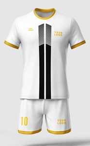 Conjuntos de Uniformes de Entrenamiento, Ropa de Fútbol Sublimada, Uniforme de Práctica para Niños en Negro y Amarillo, Camiseta de Fútbol para Niños - Product Image 3
