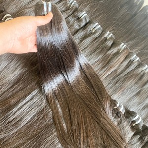 100% Natural Vietnam Human Hair Bundle Curly Virgin Hair Extensions Color Double Drawn Genius Weft Free Sample Hair Bundle - Product Image 4