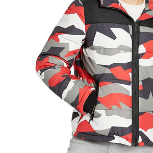 Blouson matelassé homme personnalisé, résistant à l'eau, écologique, léger, coupe-vent, à capuche, zippé, tricoté, uni, style streetwear - Product Image 5