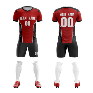 Conjunto de Camiseta de Fútbol Unisex Personalizada, Verde y Negro, Manga Corta, Sublimada, Absorbente de Humedad, Ajuste Atlético, Nombre del Equipo Impreso, Letra a Cuadros - Product Image 5