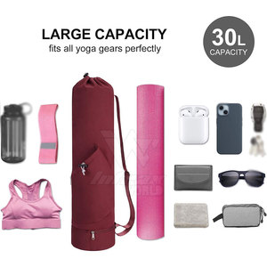 Interior espacioso para estilos de vida activos. Moderna bolsa de yoga con tela resistente y compartimentos seguros para el equipo de ejercicio diario. - Product Image 2