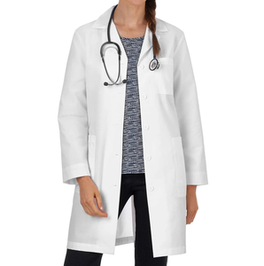 Bata de Laboratorio Profesional para Médicos, Químicos y Científicos, con Botones, para Uso Hospitalario, Ligera - Product Image 1