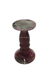 เชิงเทียนเรซิ่นทำมือแบบดั้งเดิมที่เป็นมิตรกับสิ่งแวดล้อม ชุดเชิงเทียนทรงเสาสองชิ้น - Product Image 3