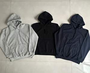 Sweats à capuche en molleton de coton lavés, colorés, à manches longues pour hommes, personnalisables avec votre logo - Product Image 3