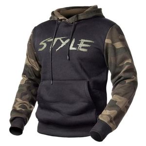 Sudadera con Capucha de Camuflaje para Hombre, Informal, de Forro Polar, Corte Regular, para Otoño, con Diseño de Bolsillo - Product Image 5