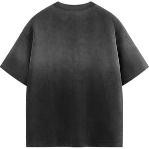 เสื้อยืดคอกลมโอเวอร์ไซส์ทรงหลวม ผ้าฝ้าย 100% หนานุ่ม พิมพ์ลายโลโก้ตามสั่ง สไตล์วินเทจ ระบายอากาศได้ดี เป็นมิตรต่อสิ่งแวดล้อม แฟชั่นใหม่สำหรับผู้ชาย - Product Image 3