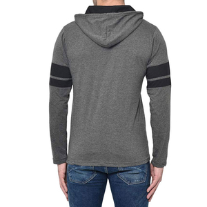 Felpa con cappuccio da uomo personalizzata nera alla moda, 100% cotone, con strass, design elegante e logo di alta qualità, morbida e molto richiesta. - Product Image 6