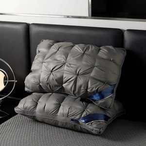 High Quality Bulk OEM Hotel Sleeping <b>Cushion</b> Breathable Soft Fiber Custom Logo Packaging <b>Neck</b> Support Woven Technics-Designed - Product Image 2