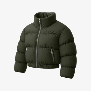 Veste d'hiver matelassée en duvet à capuche, imperméable et coupe-vent, sur mesure, pour les voyages urbains - Product Image 4