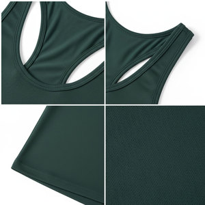 Débardeur de sport pour homme Econex Sports, col rond, tricoté, respirant, séchage rapide, coupe décontractée, 100% coton, logo sur le devant - Product Image 6
