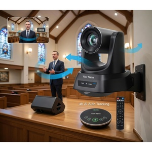 Caméra PTZ 4K OEM en gros avec suivi automatique IA, zoom optique 20X, système de vidéoconférence avec USB pour HDMI LAN PoE - Product Image 3