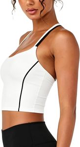Soutien-gorge de sport à compression et maintien élevé pour femme avec bande élastique large pour la gym, la course, le yoga et les sports de plein air - Product Image 3