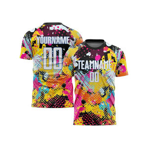 Uniforme de Fútbol Transpirable de Manga Corta para Adultos, 100% Poliéster, Personalizable con Nombres de Equipo y Jugadores, para Todas las Temporadas - Product Image 2