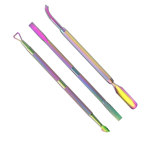Lightweight Premium Rainbow Titanium Coated <b>Nail</b> Grooming <b>Kit</b> Multi-Functional Manicure Instruments For Professional Use - Product Image 1