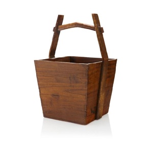 Cesta de madera duradera diseñada para una gestión doméstica conveniente mediante una construcción cuidadosa y beneficios funcionales duraderos - Product Image 5