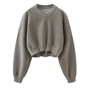 Sudaderas con Capucha de Invierno para Mujer, 100% Algodón, Cuello Redondo, Color Sólido, con Logotipo Frontal, Estilo Casual, de Secado Rápido - Product Image 1