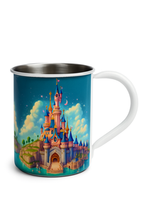 Taza con Estampado del Taj Mahal, Hecha a Mano por KSN, Vaso de Acero Inoxidable Apto para Alimentos, Aislamiento Térmico, Antiderrames, Libre de BPA, Ecológico - Product Image 3