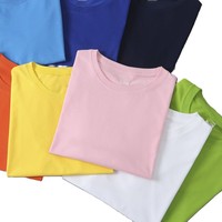 T-shirt à manches courtes en coton pur 200g, respirant, avec logo brodé personnalisé OEM du Bangladesh, design vierge, écologique, pour team building