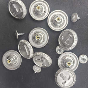 Botón Redondo Metálico de 34L para Jeans, Ecológico y Moderno, con Logotipo Grabado a Medida, para Chaquetas de Moda - Product Image 2