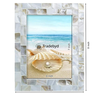 กรอบรูปทำมือคุณภาพพรีเมียมเคลือบเงา ประดับมุกแท้ ดีไซน์หรูหรา จาก Tradebyd - Product Image 1