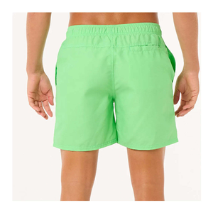 Shorts pour hommes en tissu satiné noir uni, avec cordon de serrage, 250 GSM, respirants, décontractés, mi-longs, style sport - Product Image 5