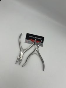 Professional Hair Extension Tools <b>Kits</b> Mirror Polish Sustainable Stainless Steel Eco-Friendly Plier Hair Comb Razor Loop Scissor - Product Image 5