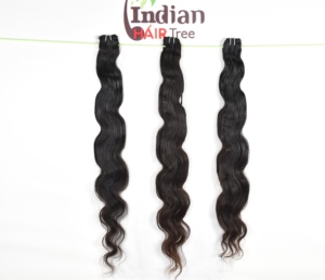 Raw Indian Temple Cuticle Aligned Loose weaving Natural Color Hair Temple Human Hair 10-36 inch Bundle <b>body</b> <b>wave</b> hair Wholesale - Product Image 1