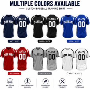Camiseta de Entrenamiento de Béisbol Personalizada, Top de Calentamiento para Equipos de Alto Rendimiento, Ropa Deportiva con Absorción de Humedad, OEM - Product Image 2
