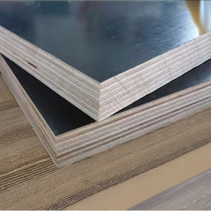 Fast Delivery Anti-Slip Construction-Grade 12-15-18mm Thickness Rubber Core <b>Film</b> Faced Plywood Reused 6-8 Times For Construction - Product Image 1
