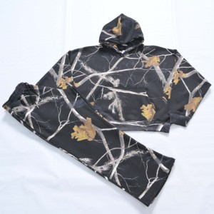 ชุดวอร์มลายพรางแบบ unisex มีฮู้ด ปิดด้วยเชือกผูก มีกระเป๋าข้าง ระบายอากาศได้ดี ผลิตจากผ้าฟลีซโพลีเอสเตอร์ 100% เหมาะสำหรับใส่ลำลองในฤดูใบไม้ผลิ - Product Image 5