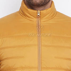 Veste matelassée pour homme imperméable pour usage extérieur, prix de gros, logo personnalisé, veste matelassée pour homme en polyester - Product Image 6