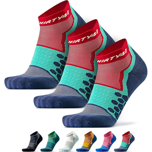 Ankle <b>Running</b> <b>Socks</b> Breathable Knitted Sport <b>Socks</b> for Women Summer Geometric Pattern Thin Fit Adult Size - Product Image 5
