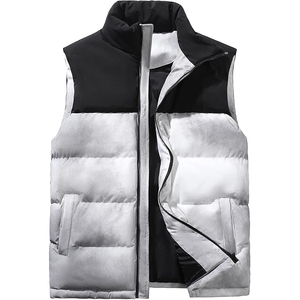 LEAFITS <b>Padded</b> Puffer Vest Winter Water-Resistant Sleeveless Jacket Men's Windproof Thermal Outdoor Turtleneck <b>Heated</b> Durable - Product Image 2