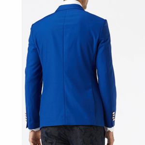 Plus Size Custom All Season Women's Velour Woven Solid Single Button Breathable Viscose/Polyester <b>Blazer</b> Trendy Long Sleeve - Product Image 3