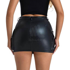 Custom Made Wholesale <b>Women's</b> <b>Leather</b> <b>Shorts</b>-Breathable Eco-Friendly Genuine <b>Leather</b> New Design Customizable Color & OEM Service - Product Image 4