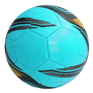 Ballon de football taille 5 en PU, design noir et violet, pour l'entraînement - Product Image 2