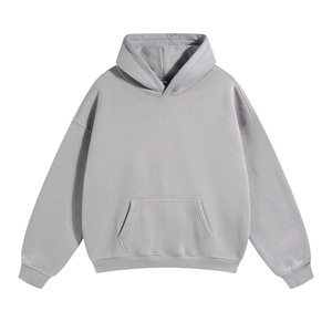 Sudadera con Capucha para Hombre, Color Crema, Algodón, Corte Regular, Informal, con Bolsillo Delantero, para Otoño - Product Image 5